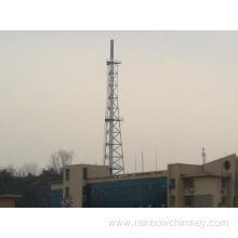 Pylon tower structure support chimney